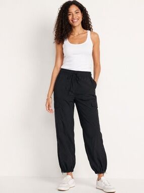 Old Navy Black Cargo Nylon Pants - Size XL